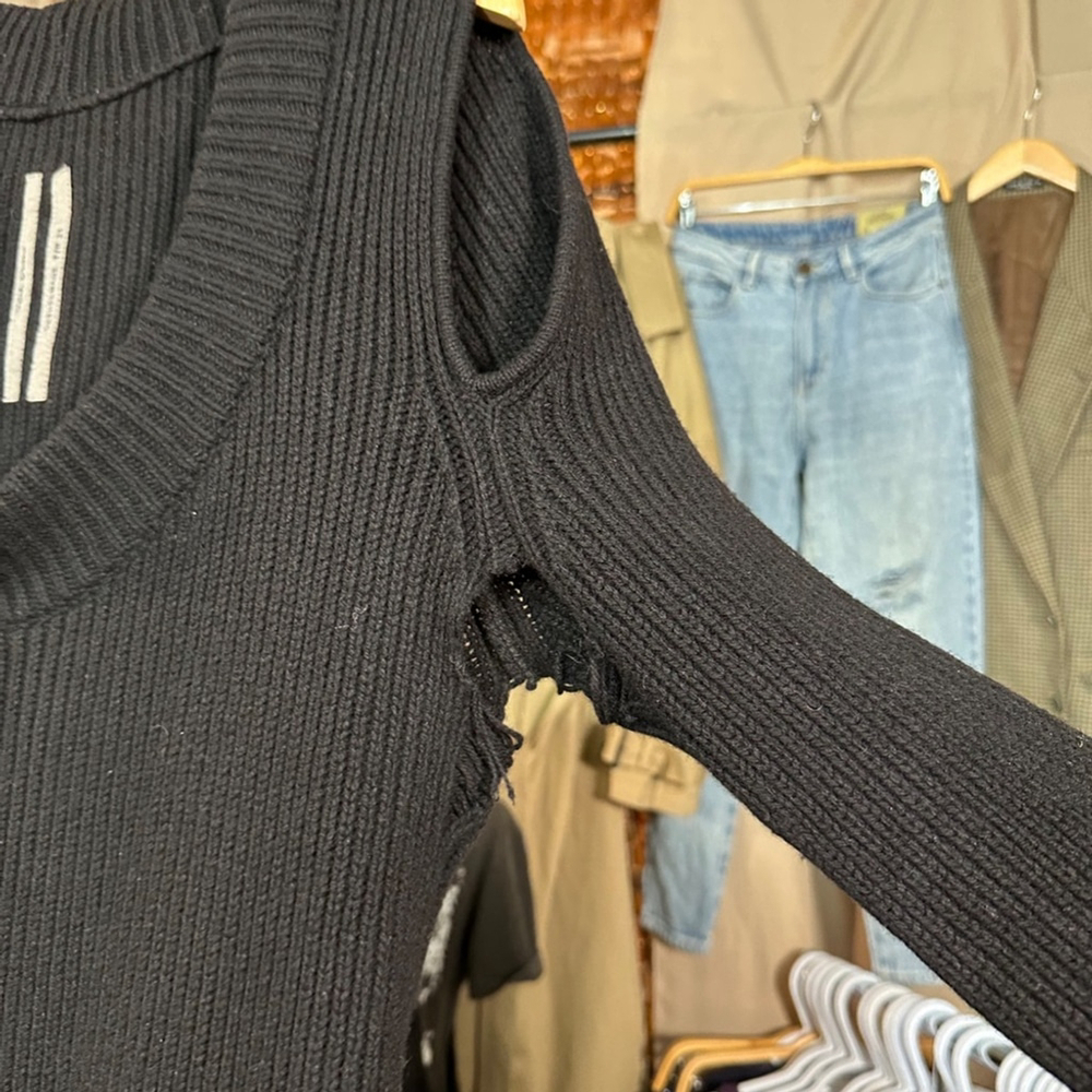 Rick Owens Black Banana Cashmere Sweater XL - Picture 10 of 17